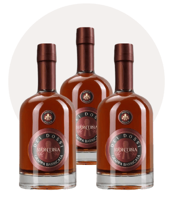 grappa dossi 3 bottiglie